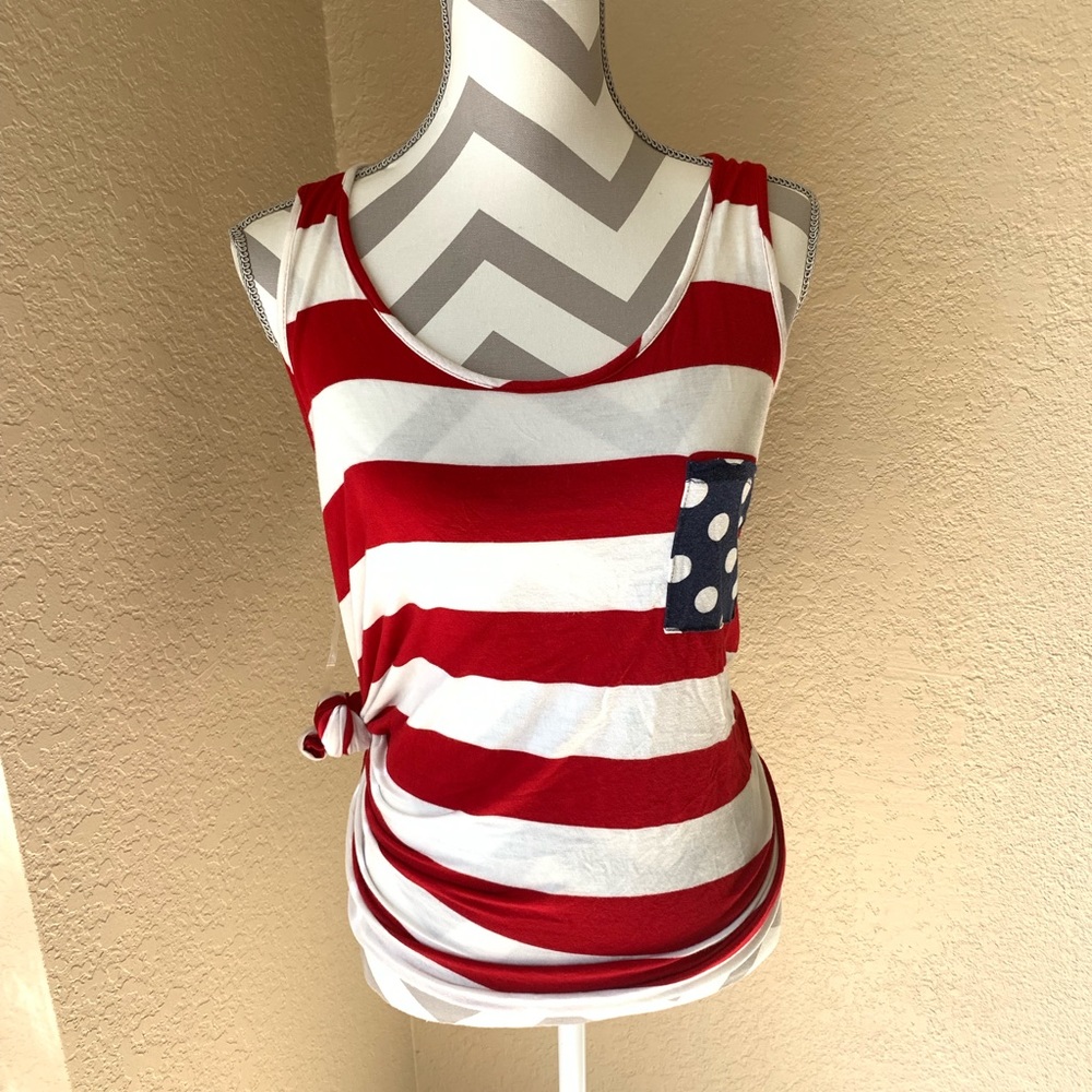 💥SALE💥 12pm By Mon Ami - Red, White & Blue  Tank